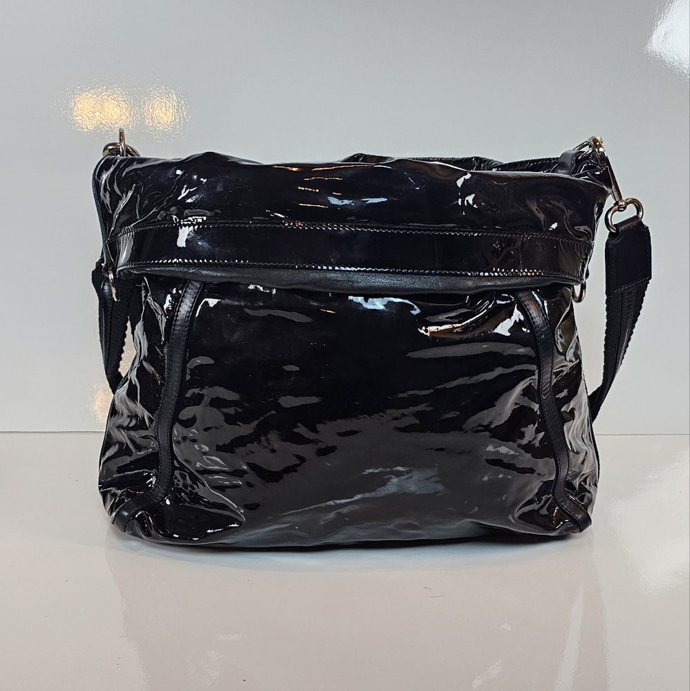 Ralph Lauren Black Patent Shoulder Bag - Picture 3 of 9